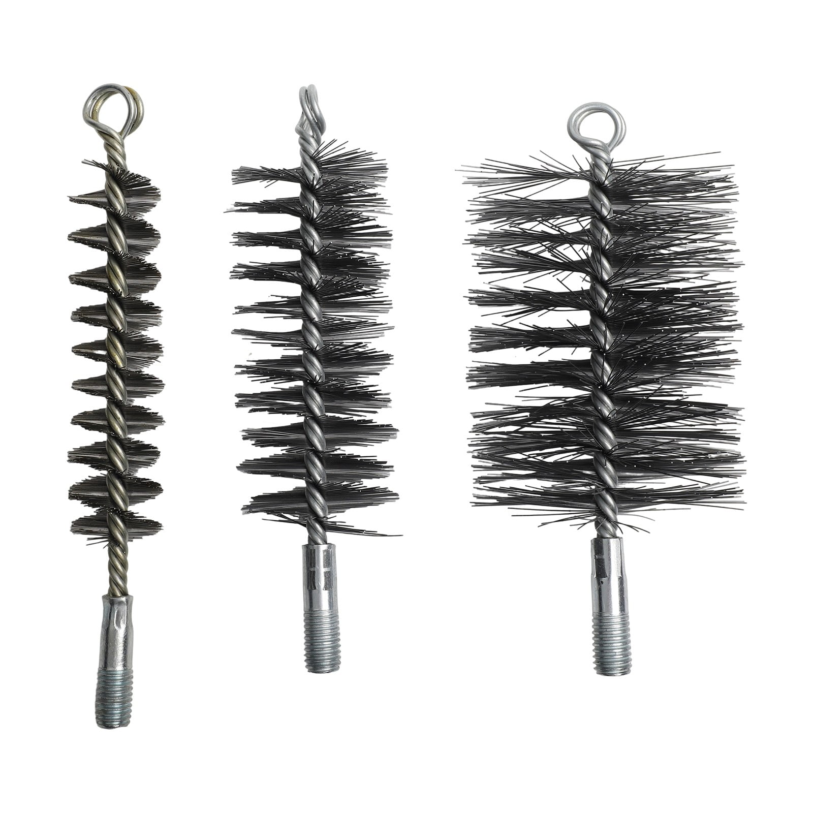 Chimney Brush Cleaning Brush 30/50/80 Mm Steel Wire Fireplace Flue Pipe Rust Deburring Dryer Vent Cleaner Brush Head Kit