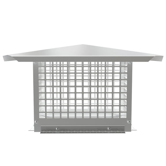 8 x 13 in Chimney Cap, 304 Stainless Steel Fireplace Flue Cover with Adjustable Bottom, Mesh Spark Arrestor, Bolts and Screws for Outdoor Clay Flue Tile, Rain Snow Leaves Birds Debris Protection