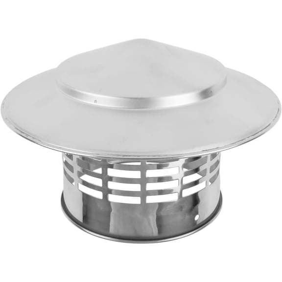 Chimney Cap, Stainles Steel Round Chimney Cap, Outdoor Ventilation Exhaust Vent Cap Chimney Rain Cap, Perfect Insulation Roof Vent Cap Vent Cover(110mm(4.33 inch))