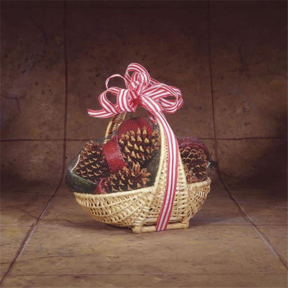 Chimney Cone Starter Willow Basket With 12 Pine Cone Fire Starters