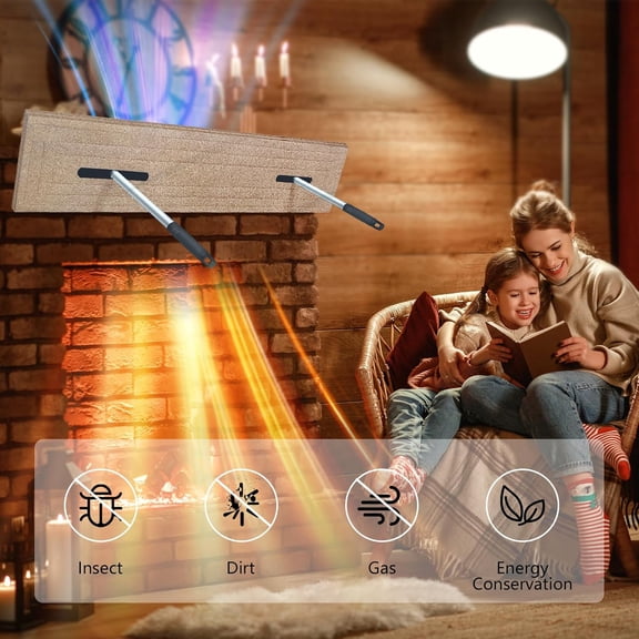 Chimney Flue Stopper - 13"x 35" Rectangular Plug Blocker for Fireplace Flue Chimney Replacement Stove Seal Damper Tool