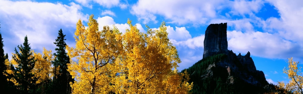 Chimney Peak in Uncompahgre National Forest Ridgeway Colorado Canvas Art - Panoramic Images (36 x 12)