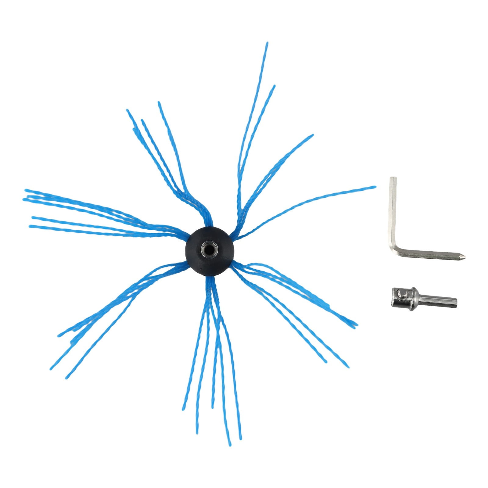 Chimney Pipe Brush Sweep Kit Nylon Chimney Brush Head Electric Drill Drive Sweeping Cleaning Tool For Fireplace Chimney