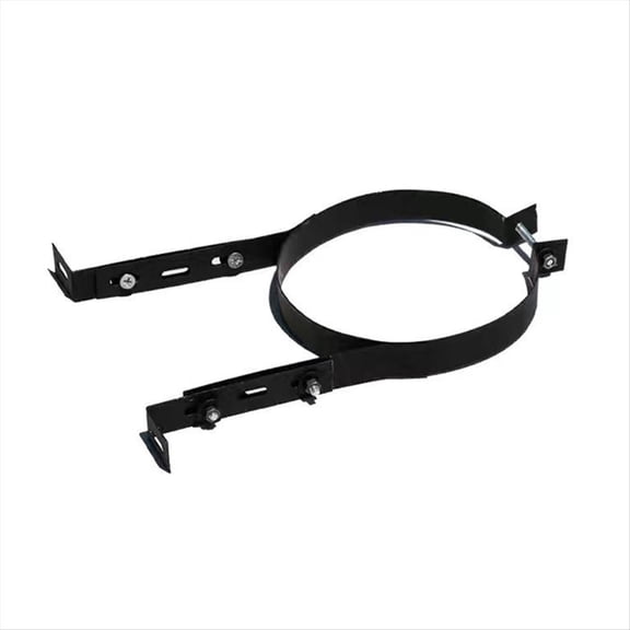 Chimney Pipe Holder Bracket 15CM Stainless Steel Adjustable Wall Support Hanging Fixing Clip Stove Hanger Accessory