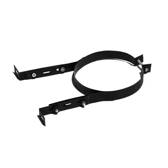 Chimney Pipe Holder Bracket 15CM Stainless Steel Adjustable Wall Support Hanging Fixing Clip Stove Pipe Hanger Accessory