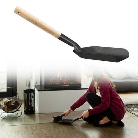 Chimney Shovel Fireplace Tool Steel Dustpan Ash Shovel Fireplace Cleaning Tool