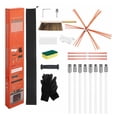 thumbnail image 1 of Chimney Sweep Kit 26ft Extendable Brush, Fireplace Cleaning Tool, 90° Bendable, with Goggles & Replacements for Square/Rectangle Chimneys, 1 of 6