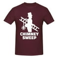 thumbnail image 1 of Chimney Sweep Men'S Basic Short Sleeve T-Shirt Burgundy Medium, 1 of 5
