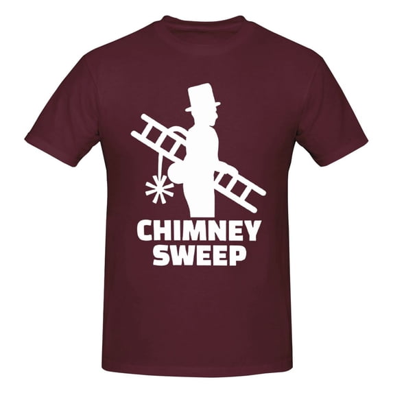 Chimney Sweep Men'S Basic Short Sleeve T-Shirt Burgundy Medium
