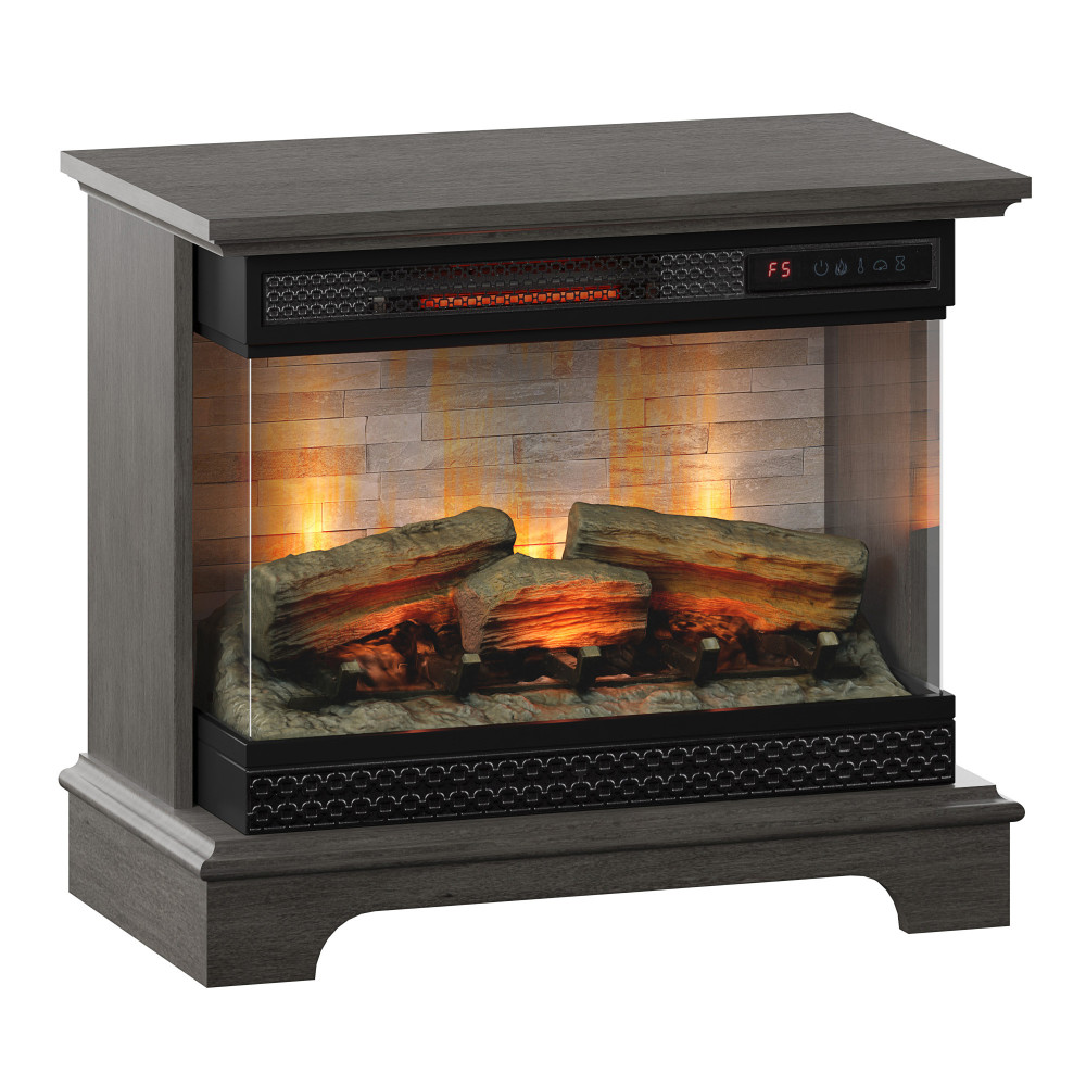 ChimneyFree PanoGlow 3D Infrared Quartz Electric Fireplace, Weathered Gray - image 1 of 8