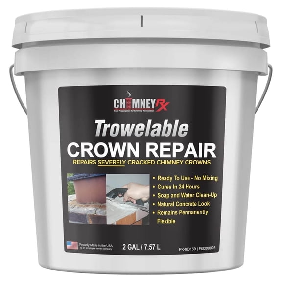 ChimneyRx Trowelable Crown Repair 2-gal