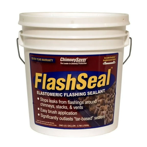 ChimneySaver FlashSeal Elastomeric Sealant for Chimneys, 1 Gallon, Black