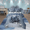 thumbnail image 1 of Chimpanzee Bed in a Bag King Size Comforter Set 7 Pieces,Grey Sequin Fluid Art Bedding Set,Crystal Diamond Comforter and Sheet Set Animal Bed Set,Jungle Wildlife Room Decor, 1 of 5