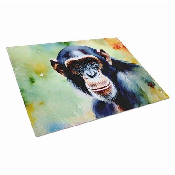 Chimpanzee Glass Cutting Board Large 12 in x 15 in