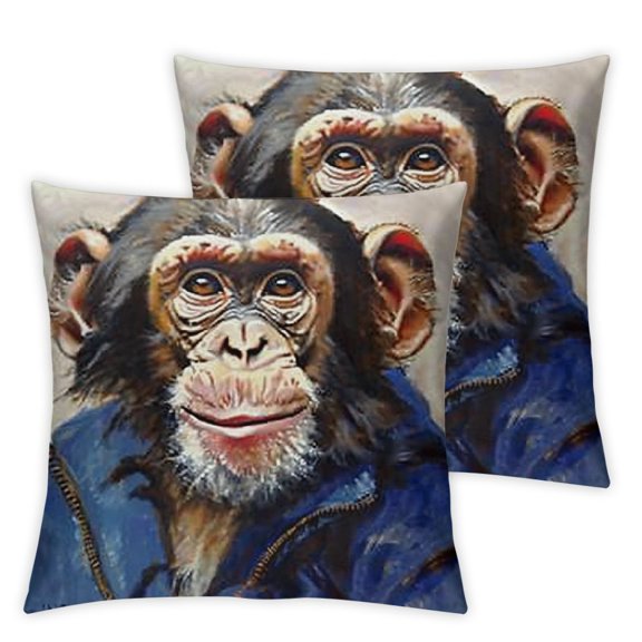 Chimpanzee Indoor/Outdoor Pillow,