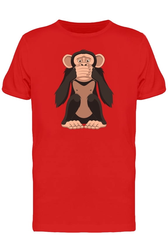 Chimpanzee No Talk T-Shirt Men -Image by Shutterstock, Male Medium