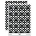thumbnail image 1 of Chimpanzee Primate Ape 200+ Round Stickers - Black - Matte Finish - 0.50" Size, 1 of 3