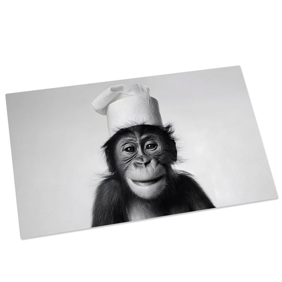 Chimpanzee with Toilet Paper Door Mat 16x24 Inch Funny Animal Entryway Rug with Non-Slip Rubber, Front Door Mat Indoor Floor Mats for Living Room Bathroom Bedroom Home Office