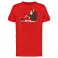 thumbnail image 1 of Chimpanzee Using Computer T-Shirt Men -Image by Shutterstock, Male Large, 1 of 2