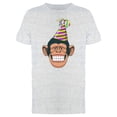 thumbnail image 1 of Chimpanzee With Party Hat Tee Men's -Image by Shutterstock, 1 of 2