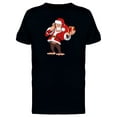thumbnail image 1 of Chimpanzee With Santa Clothes T-Shirt Men -Image by Shutterstock, Male Medium, 1 of 2
