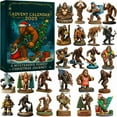 thumbnail image 1 of Chimpanzees Advent Calendar 2025, 24 Days Mysterious Forest Christmas Countdown Calendar with 24 PCS Acrylic Pendant, Christmas Advent Calendar for Tree Decor, Chimpanzees, 1 of 6