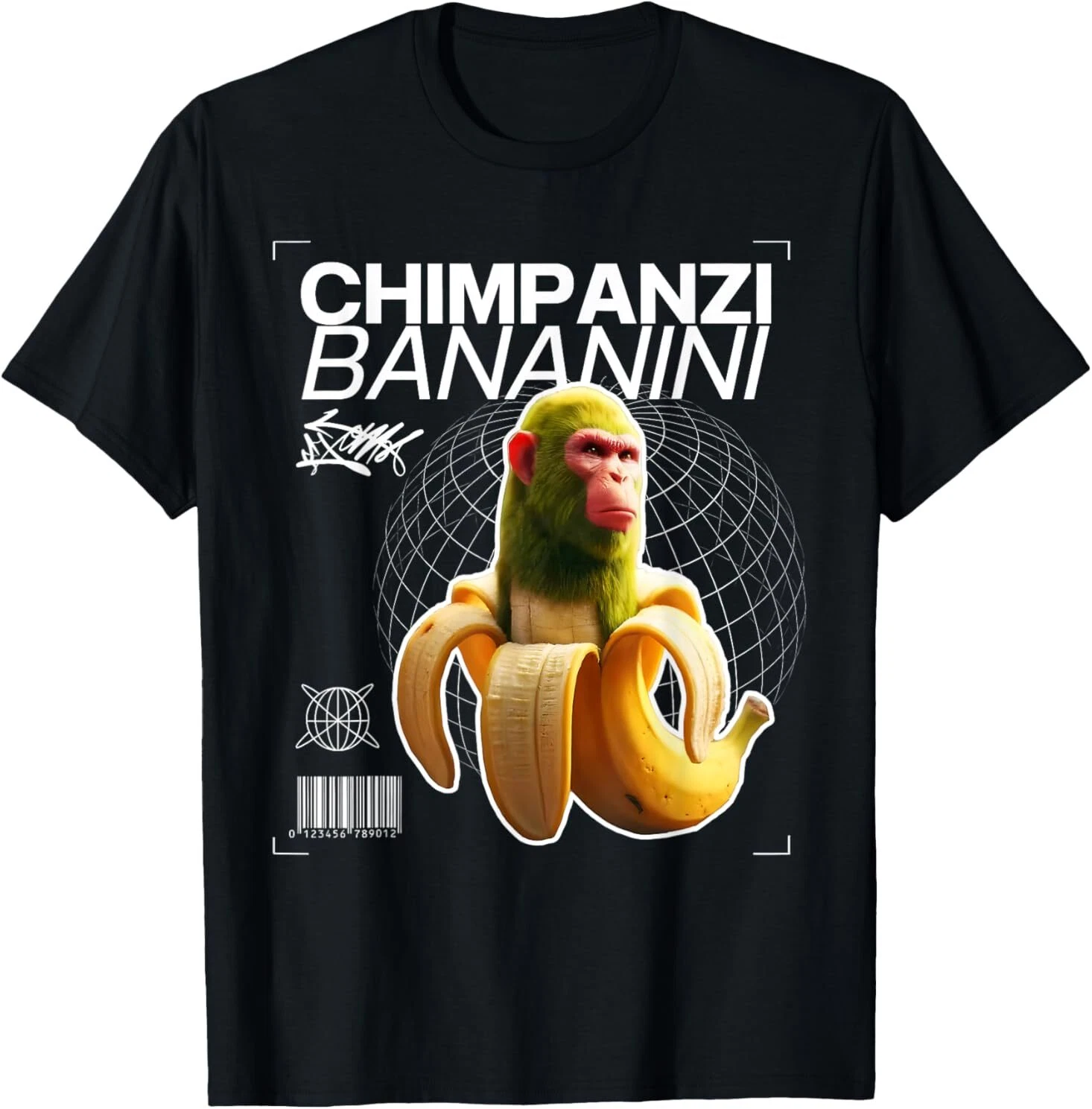Chimpanzi Bananini Fun Character Art T-Shirt - Walmart.com