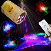 Chims DJ Mini Party Lights RGB Aurora Laser Projector Light Show Remote Control Music Activated Portable Festival Birthday Party Dance Holiday Camping Christmas Decoration