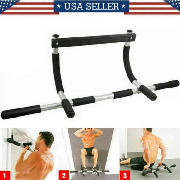 Chin Pull Up Bar Exercise Heavy Duty Doorway Fitness Multi Function Home Gym