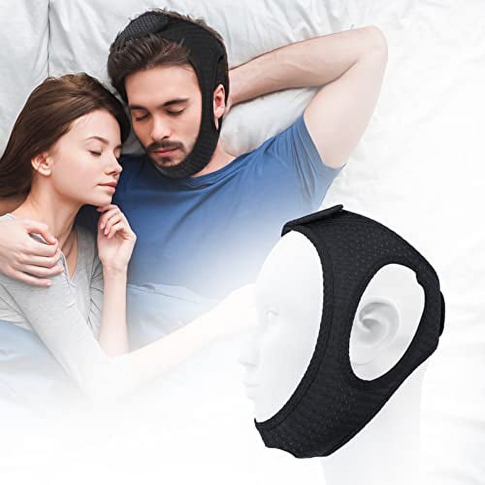 Chin Strap for CPAP Users, Adjustable and Breathable Chin Strap for