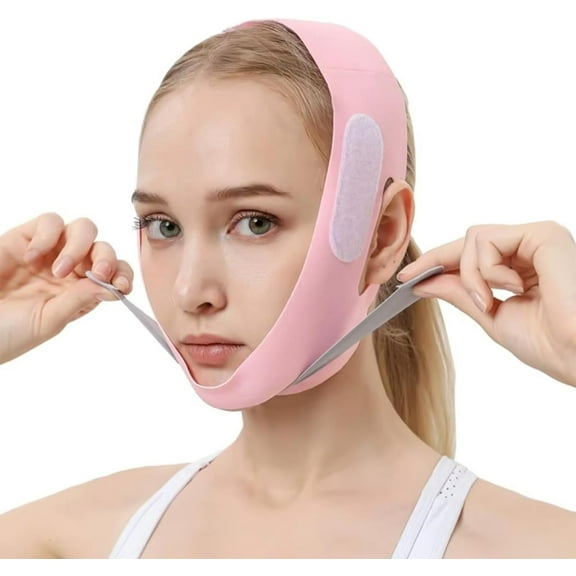 Chin Strap For Sleeping - V Shaped Face Mask - Chin Strap To Sculpt Jawline - Designed For Sagging Skin - Reusable For Use During Sleep