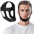 thumbnail image 1 of Chin Strap for Sleeping Comfortable Stop Snoring Solution, Snore Stopper with Adjustable Velcro, Anti Snoring Devices Breathable and Reusable, Anti Snore Chin Strap for CPAP Users, Black, M, 1 of 8