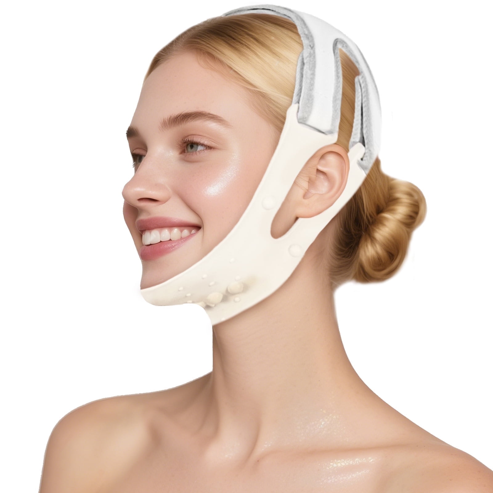 Chin Strap for Double Chin for Women, Resuable V Line face lifting strap