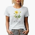 thumbnail image 1 of Chin Up, Buttercup with Watercolor Yellow Buttercup Flower Art Merch Gift, White T-Shirt, 3XL, 1 of 5