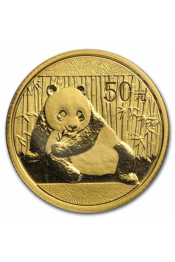 China 1/10 oz Gold Panda BU (Random Year, Not Sealed)