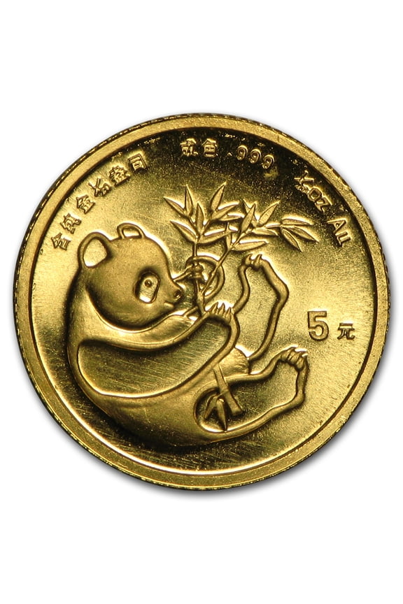 China 1/20 oz Gold Panda BU (Random Year, Not Sealed)