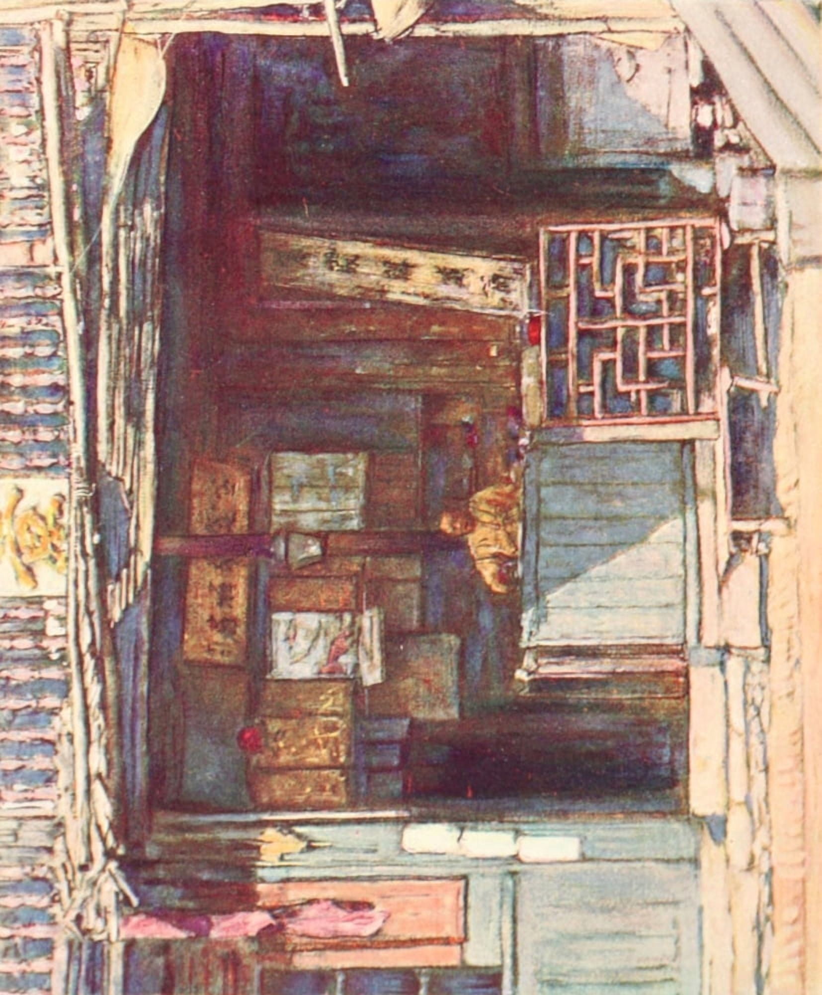 China 1909 Waiting for customers Canvas Art - Mortimer Menpes (24 x 36)