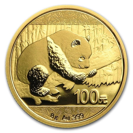 China 8 gram Gold Panda BU (Random Year, Sealed)