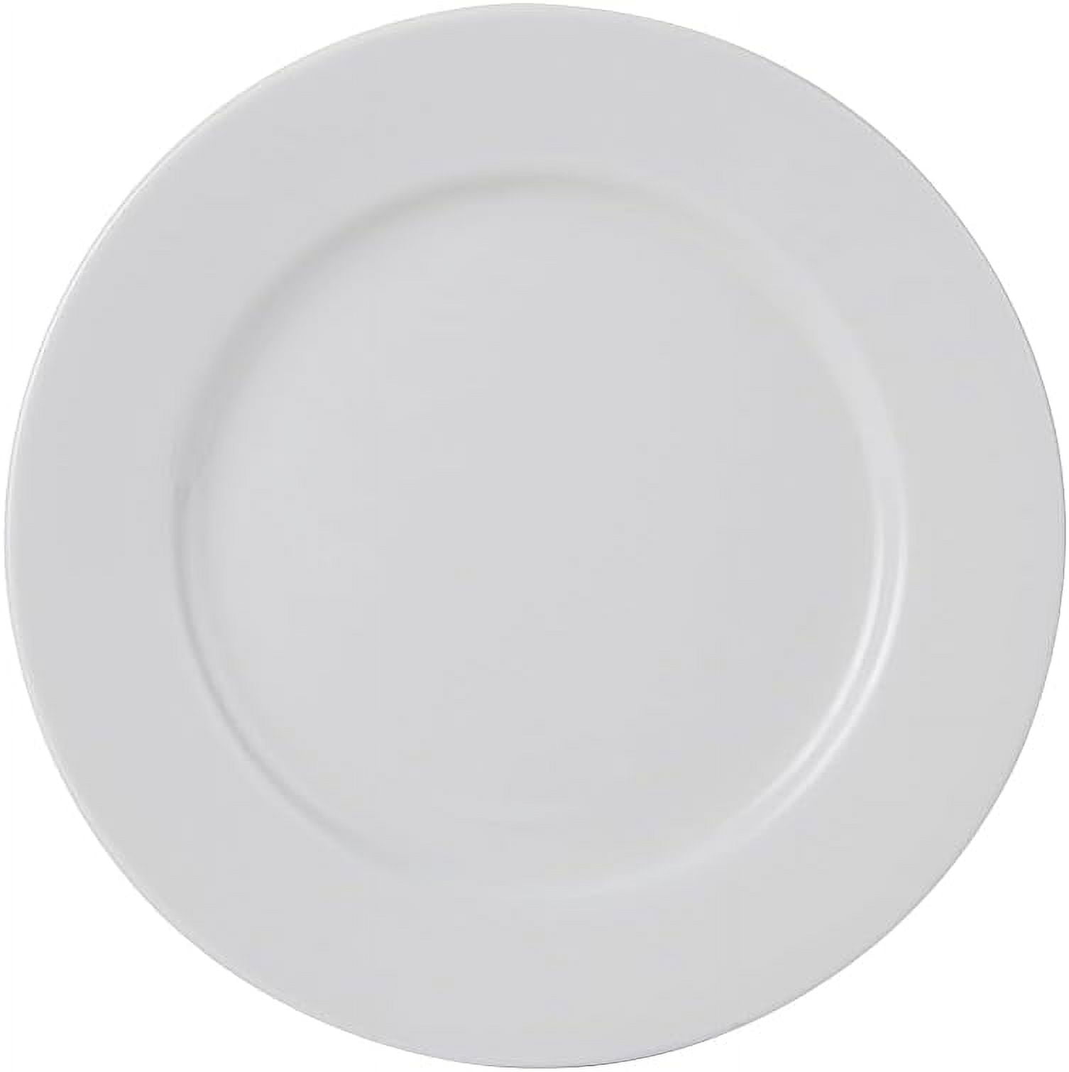 China ALA090 Plate, 9" Dia., Round, Wide Rim, Rolled Edge, Microwave