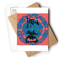 thumbnail image 1 of China Ancient Official Dark Blue Pattern Postcards Envelopes Blank Note Cards Mailing, 1 of 4
