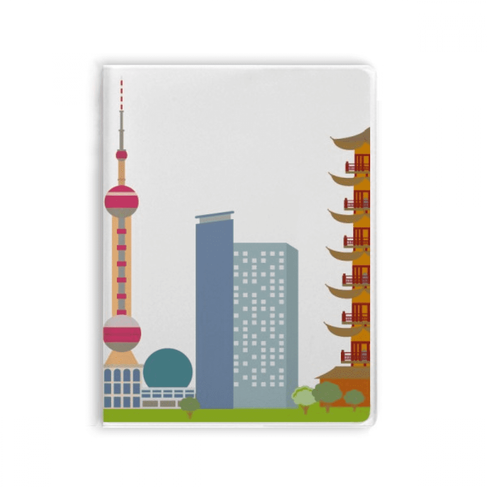 China Architecture TV Tower Landmark Pattern Notebook Gum Cover Diary ...