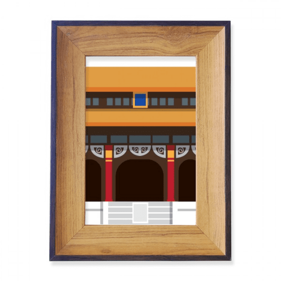 China Architecture Tian'anmen Pattern Photo Frame Exhibition Display Art Desktop Painting