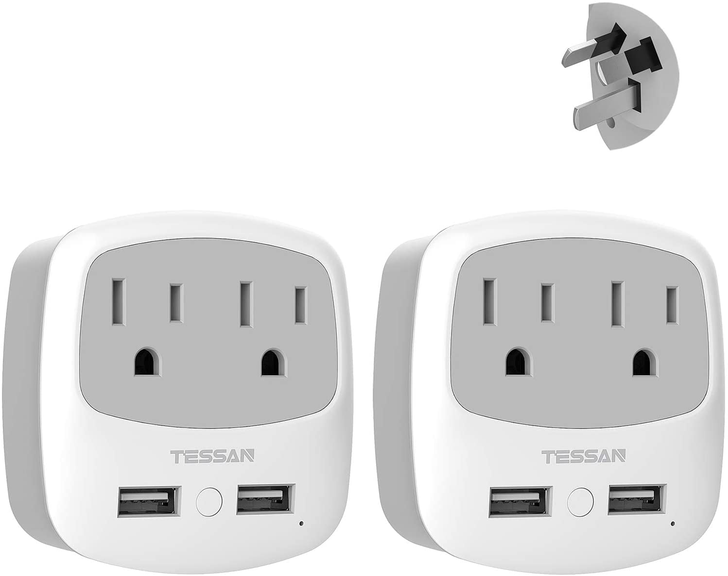China Australia New Zealand Power Plug Adapter, TESSAN Type I Travel