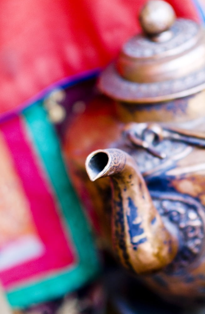 China Beijing Indian Styled Tea Kettle Canvas Art - Ray Laskowitz Design Pics (22 x 34)