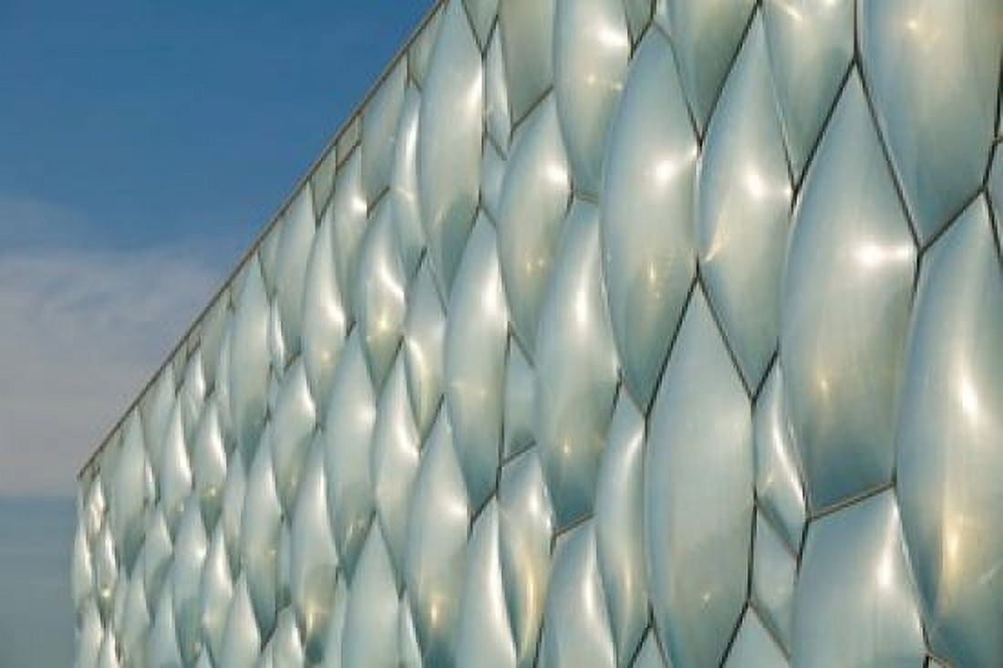China Beijing National Aquatics Modern building Canvas Art - Walter Bibikow DanitaDelimont (35 x 23)