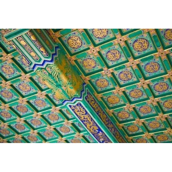 China, Beijing, Prayers for Good Harvests Temple Poster Print by Walter Bibikow (24 x 15)