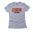 thumbnail image 1 of China Boxing - Olympic Games - Rio - Flag Women's Cotton Grey T-Shirt, 1 of 2