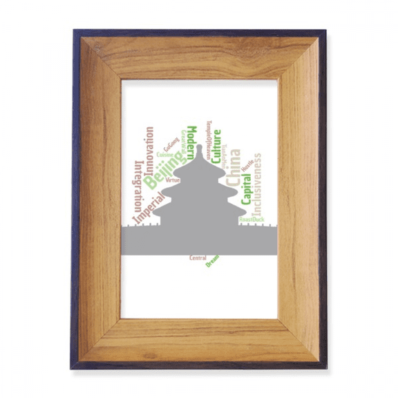 China Building Temple Heaven Wordcloud Photo Frame Exhibition Display Art Desktop Painting