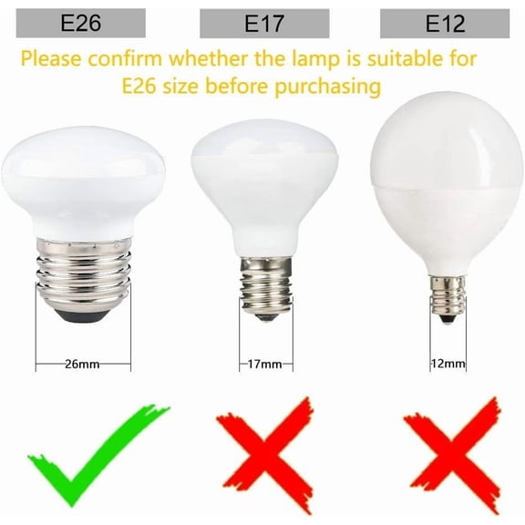 China Cabinet Light Bulbs, 4W(25W) Short Light Bulbs, mini Size 2 inches, R14 E26 Curio Cabinet Light Bulb, 3000K Warm White, Dimmable, 4Pack