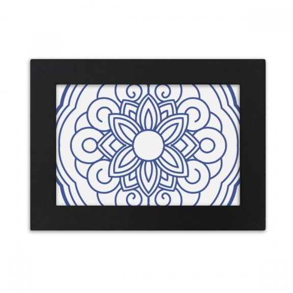 China Chinese Blue Flower Pattern Desktop Photo Frame Ornaments Picture Art Painting